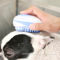 Portable Pet Bath Brush Squeezable Pet Hair Comb